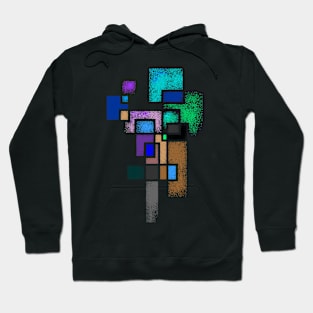 Abstract Color Cube Pattern Hoodie